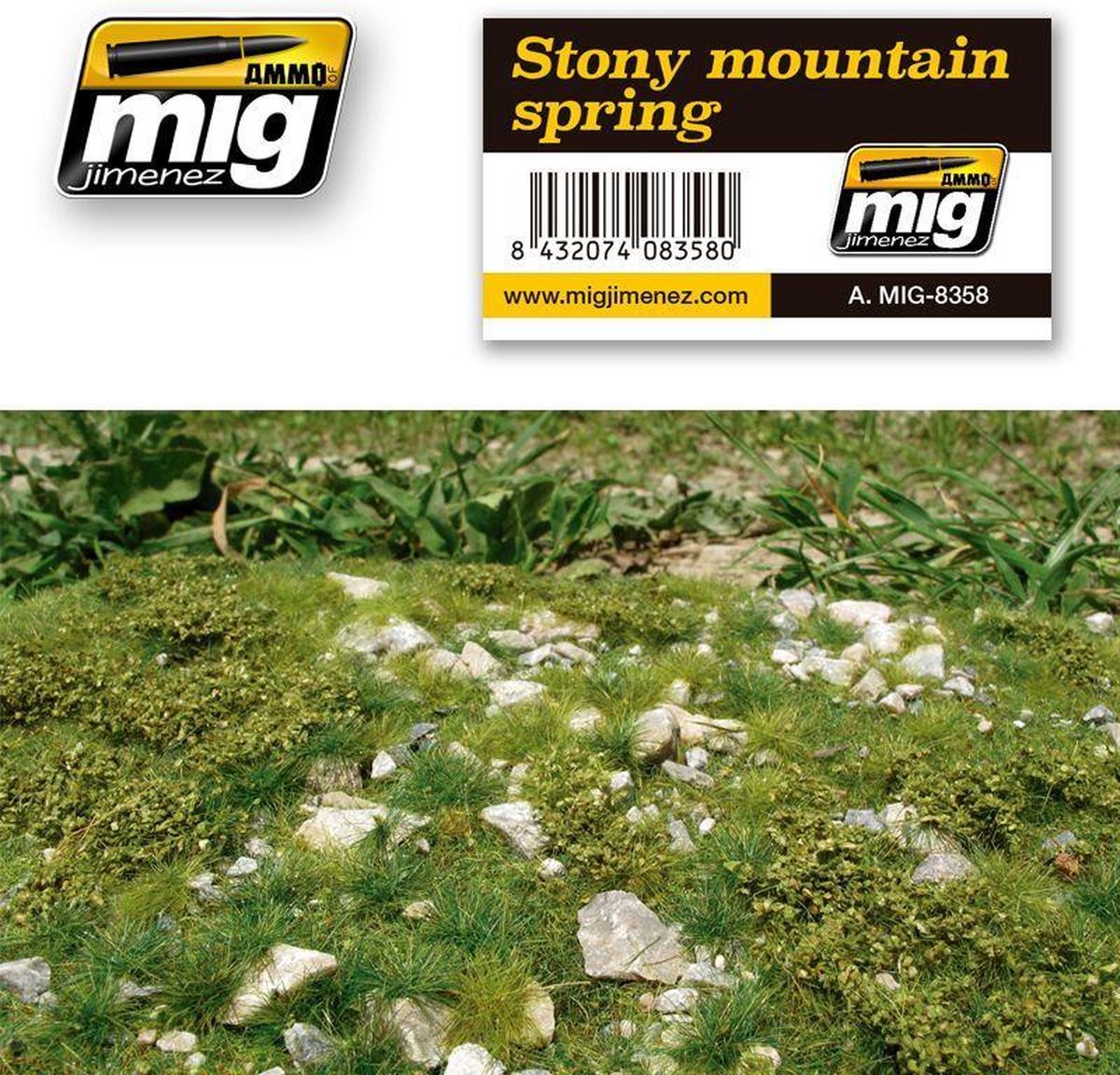 AMMO MIG 8357 Autumn Turfs Diorama Mat – Realistische Herfst Vegetatie & Grasmat (230x130 mm)