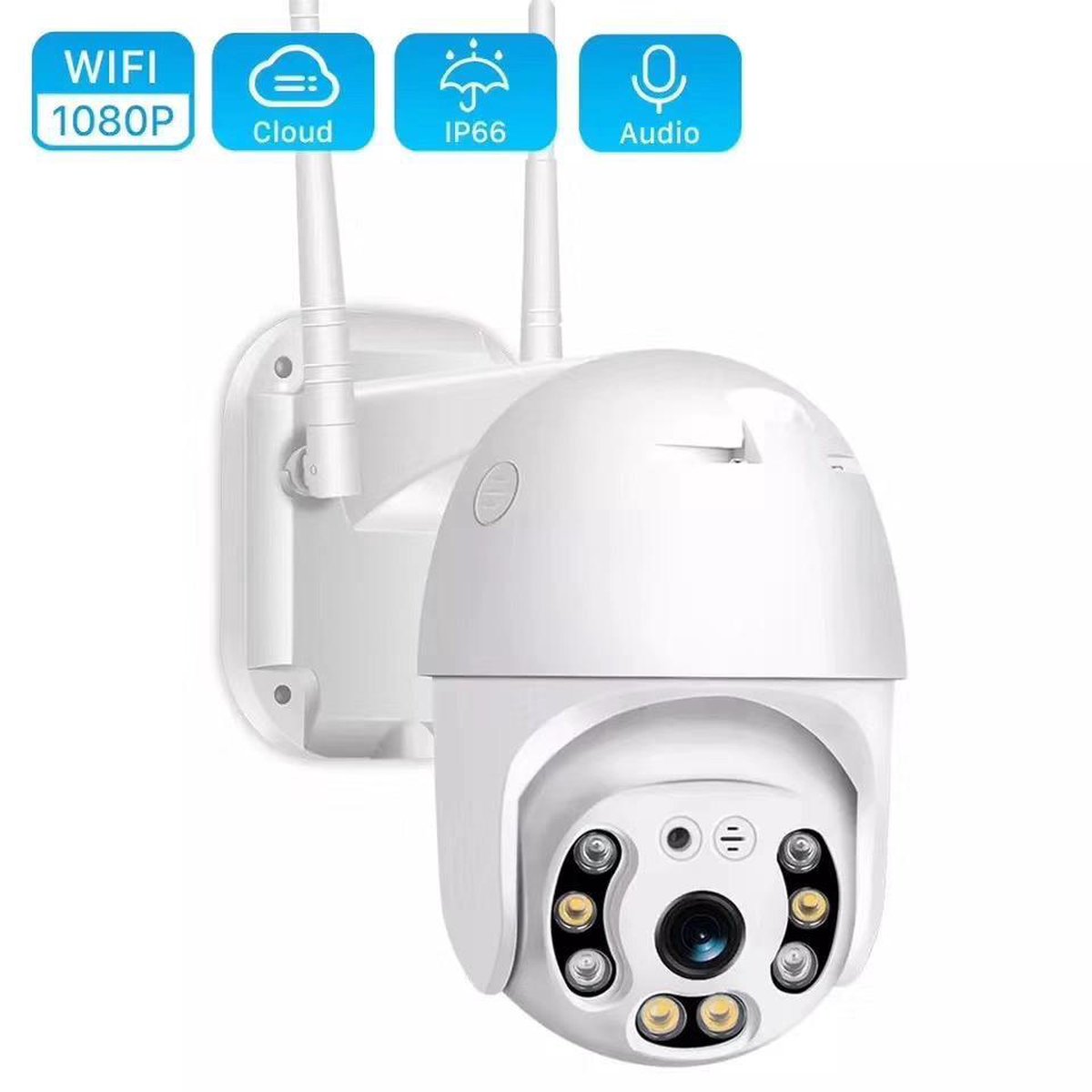 Beveilgingscamera - Wifi Smart - Waterdicht - IP66 - Draai- en kantelbaar - 1080P