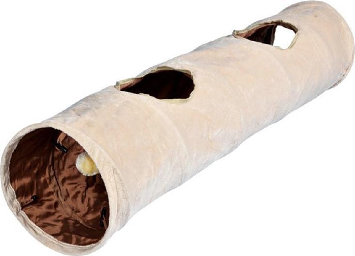 Kattentunnel of puppy tunnel - Speeltunnel - 125x25 - Beige