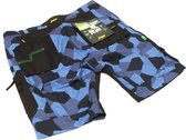 Snickers Short 6904 camo blauw/zwart 48