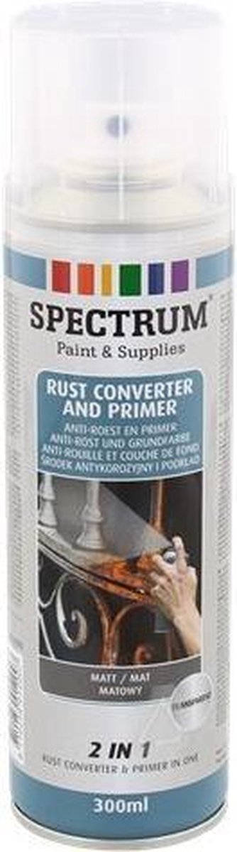 Anti-roest Spray en Primer | Transparant | Spuitbus | Roest | 300ml |  bol.com