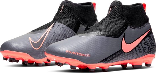 Nike Phantom Vision Academy FG/MG Sportschoenen - Maat 34 - Unisex -  grijs/zwart/oranje | bol.com