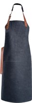 Xapron Luxe Leren BBQ Schort Tennessee Zwart