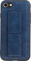 Grip Stand Hardcase Backcover voor iPhone 8 / 7 - Blauw
