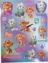 Glitter stickers Paw Patrol Paars