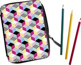 Teken Etui met inhoud 32-delig 80s Geometric (staand)