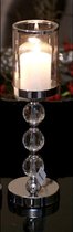 Luxe Kaarsen Kandelaar Met Kristal 41 CM Woondecoratie