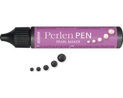 Javana Zwarte Parel Effect Pen 29ml - Voor op textiel en andere ondergronden