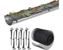 Hi Dakgootbeschermer - 6 Meter - Zwart