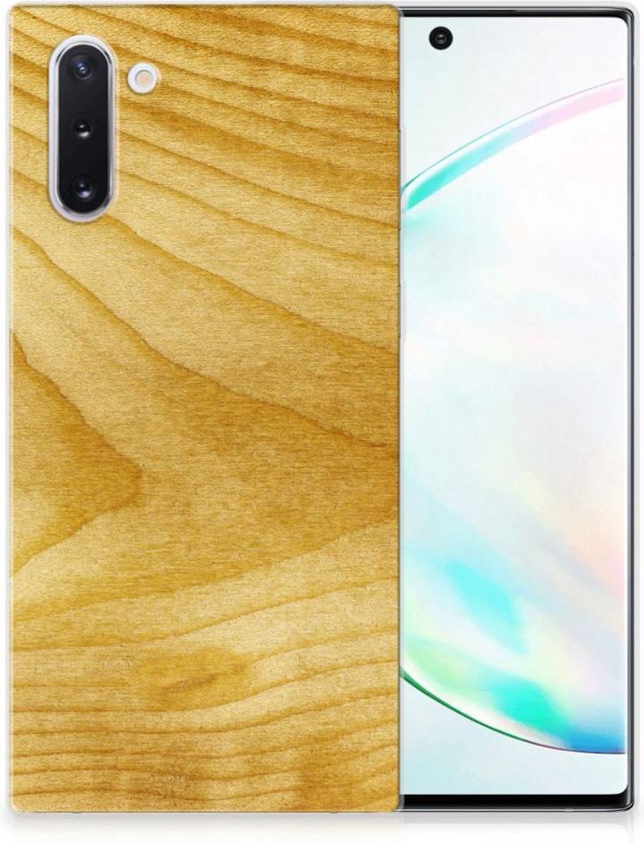 Samsung Galaxy Note 10 Bumper Hoesje Licht Hout