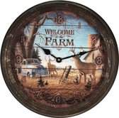 Nostalgische Klok " Welcome to the farm "