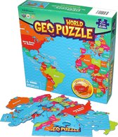 GEOToys GeoPuzzel Wereld - 68 puzzelstukjes - Engels