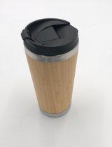 Bamboe Koffie Beker - RVS - Thermos