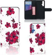 Huawei Nova 5T | Honor 20 Hoesje Blossom Rood