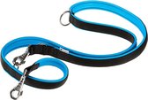 hondenlijn Ergofluo 200 x 2,5 cm nylon blauw/zwart