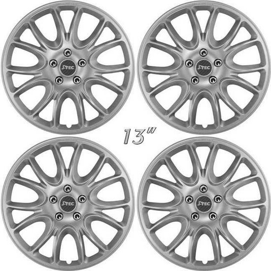 4-Delige Sparco set Roma 13-inch zilver