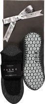 Falke Cosyshoes in geschenkverpakking - antraciet grijs -  Maat: 39-40