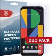 Rosso Screen Protector Ultra Clear Duo Pack Geschikt voor Google Pixel 4 XL | Folie | 2 Stuks