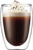 JAP Dubbelwandig Glas - Theeglazen - Koffieglazen - Vaatwasserbestendig - 350ml