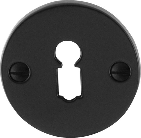 GPF6901.05 rosace clé noire en fer forgé ronde 51x4mm