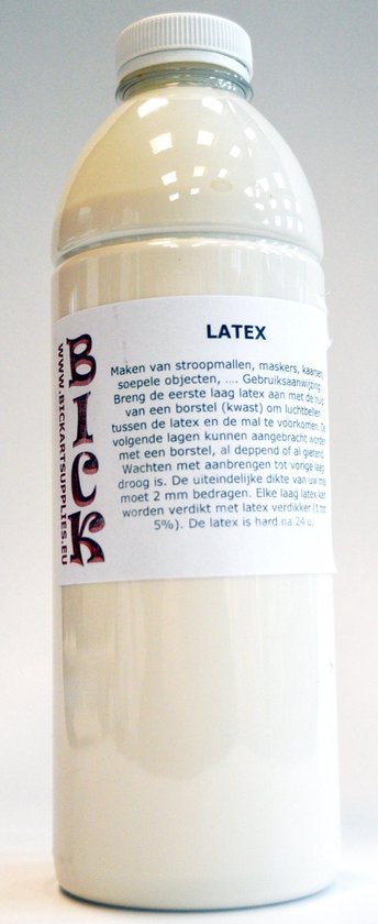 Latex vloeibaar rubber 1 liter verpakking