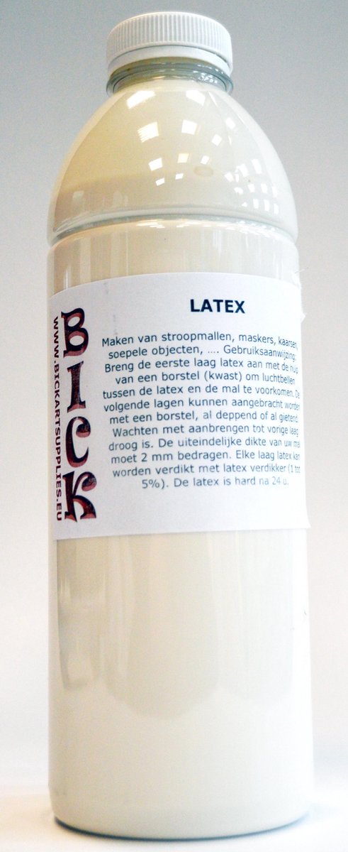 Latex vloeibaar rubber 1 liter verpakking - 