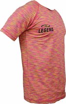 Legend Sports Dryfit Sportshirt Melange Geel Maat Xxs