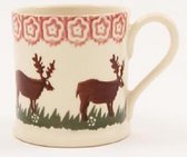 Brixton Pottery Large Mug Reindeer - 250 ml - 2 stuks