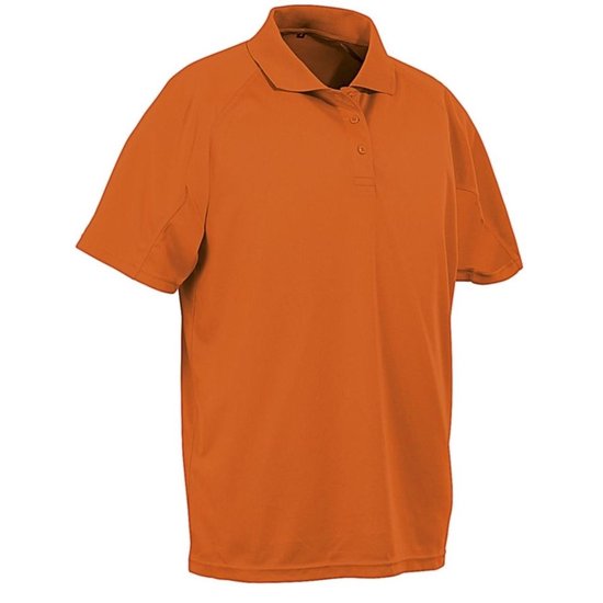 Senvi Sports Performance Sport Polo - Kleur Fluoriserend Oranje - XL