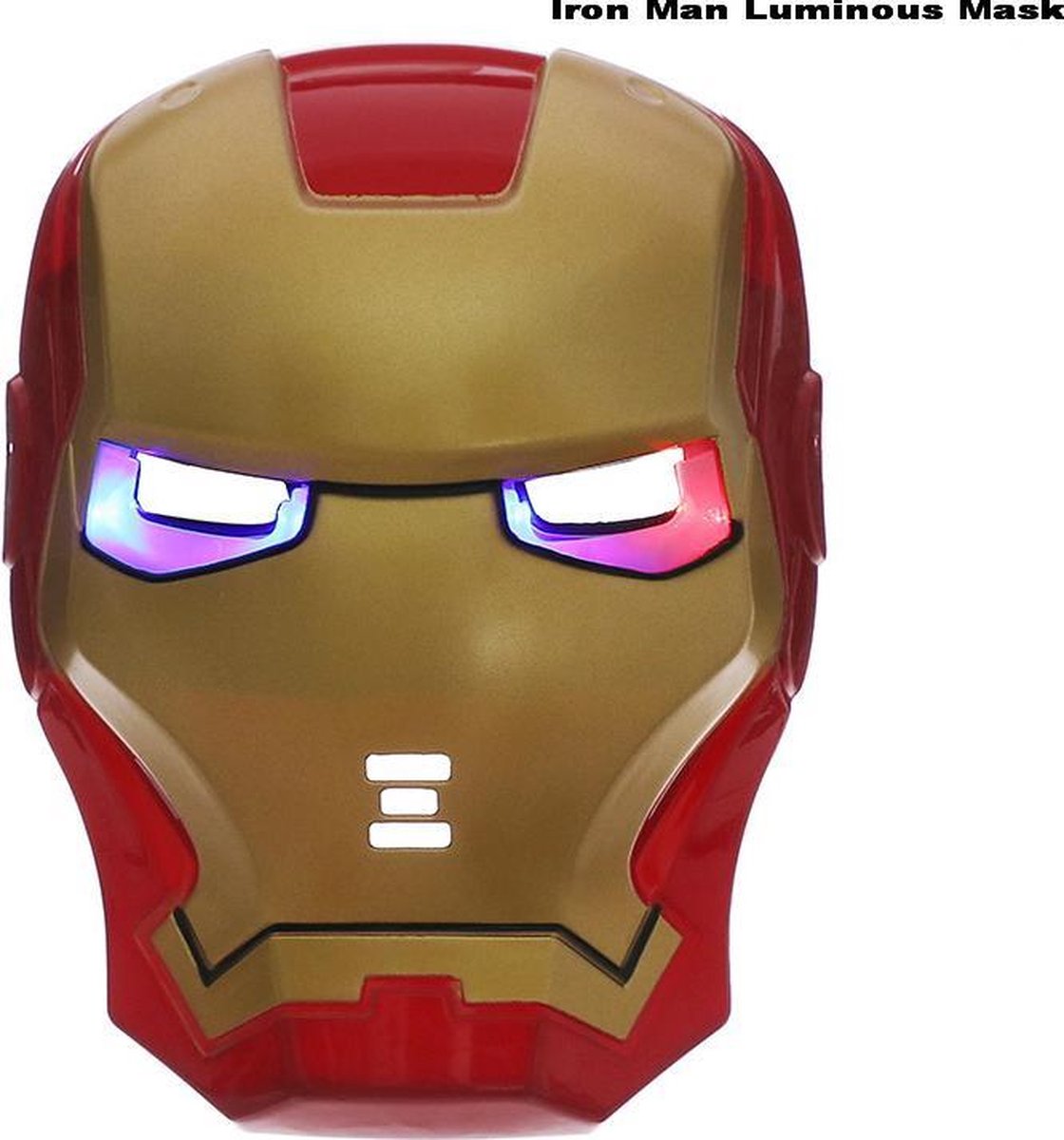 beu nevel Verwisselbaar Marvel Iron man masker - Verkleedmasker met led licht - kinderen | bol.com