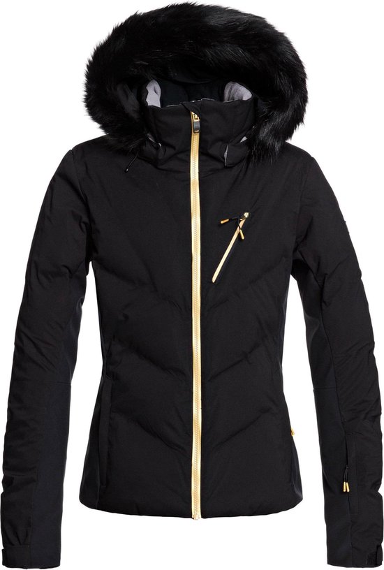 lijn Maken Plenaire sessie Roxy Snowstorm Dames Ski jas - True Black - Maat S | bol.com