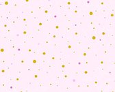 STIPPEN BEHANG - Roze Goud - Kinderkamer - AS Creation Little Stars