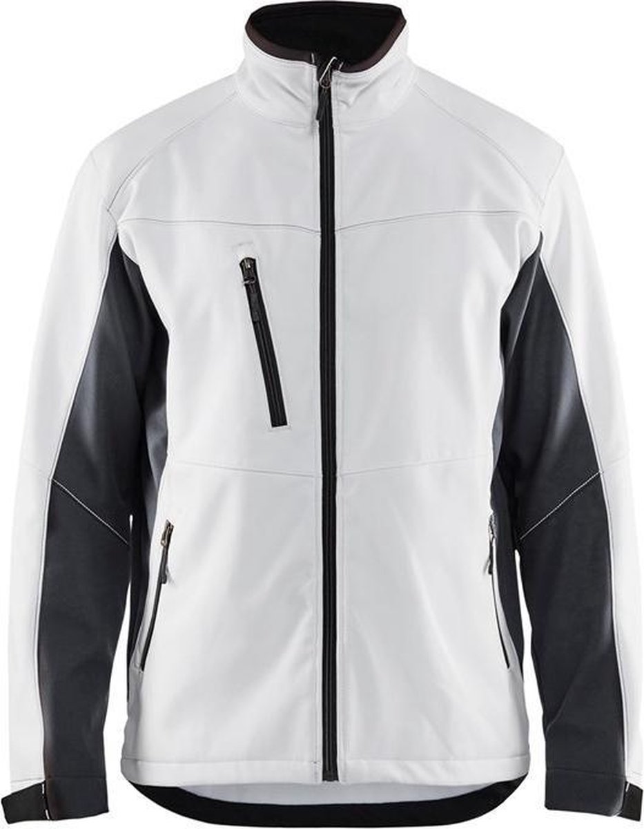 Blaklader 4950 Softshell Jack Wit/Donkergrijs maat S