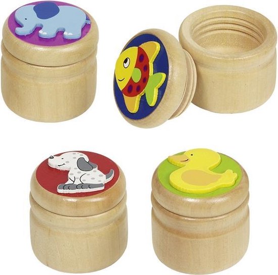 Goki Milk teeth box, elephant, duck, fish, dog van Merkloos — afbeelding 4
