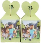 6 stuks minecraft snoep doosjes