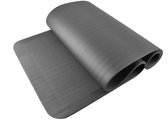 Yoga mat - Antraciet - 10 mm - met draagriem