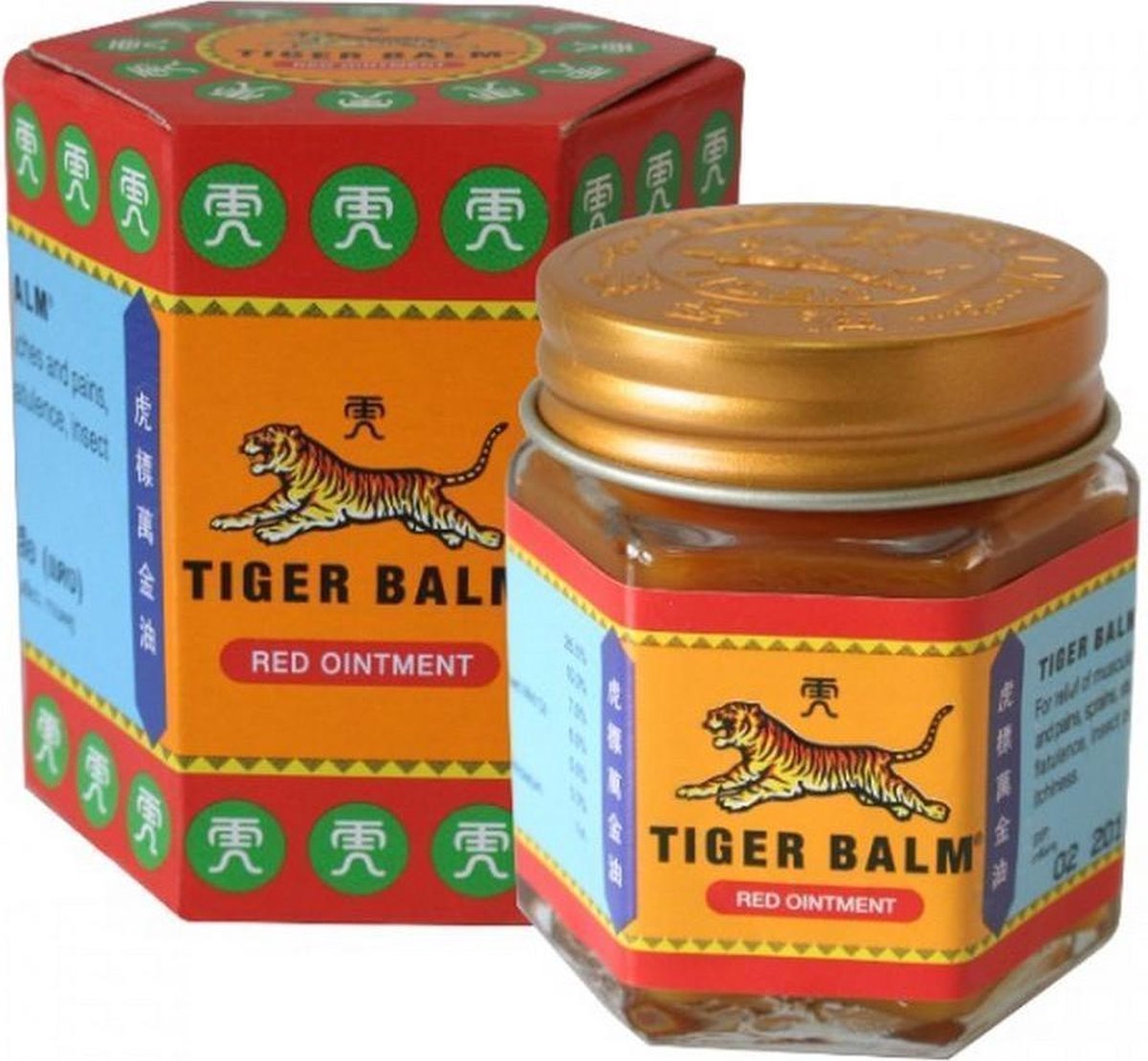 Goedkoopste Tiger Balm - Tijgerbalsem Rood - 30 gram - eerste hulp bij spier- en gewrichtspijnen