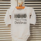 Romper Kerst  - Wit - Maat 62/68 mijn eerste kerstmis baby kleding kerst Kerstkleding kerstpakje aankondiging bekendmaking zwangerschap cadeau voor de liefste aanstaande