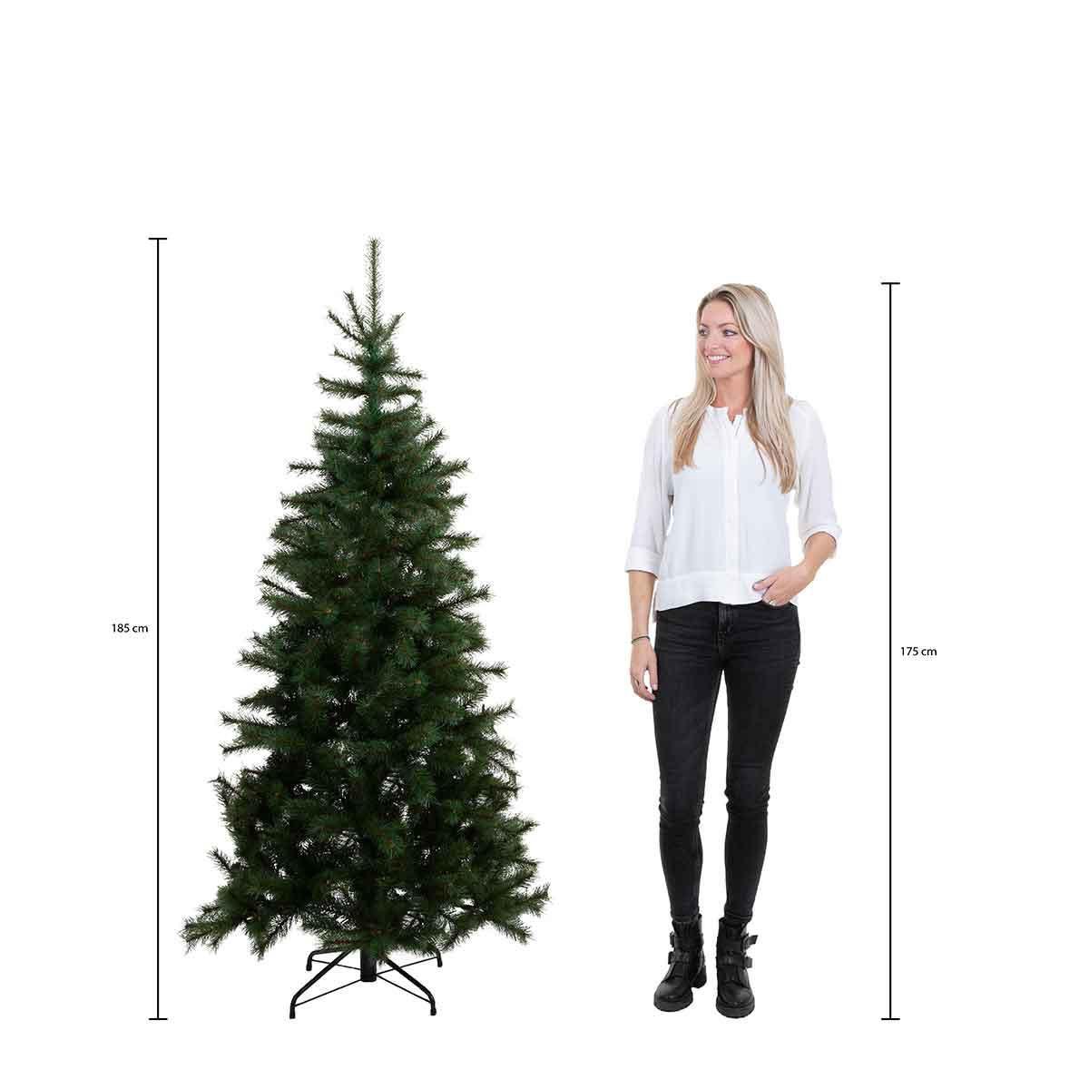 Triumph Tree Forest Frosted kunstkerstboom- smal - 185 x 102 cm - groen – foto 3