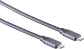 S-Impuls Premium USB-C naar USB-C kabel - USB3.2 Gen 2x2 met DP Alt Mode en E-Marker chip - tot 20V/5A / zwart - 1 meter