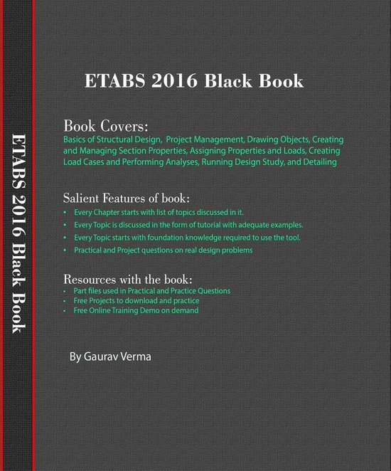 ETABS 2016 Black Book - cover
