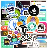 Laptop stickers voor programmeurs en computer liefhebbers - Mix 50 stuks