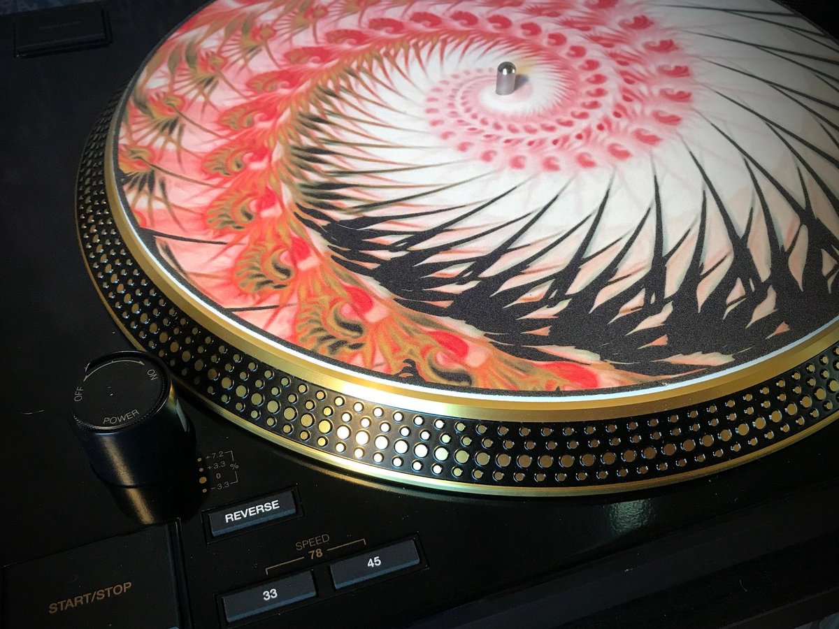 Animated Turntable Slipmat Spiral 1”