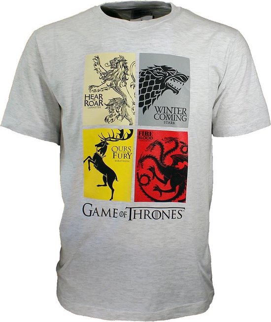 bol.com | Game Of Thrones Game of Thrones Heirs to the Throne T-Shirt Grijs  N.v.t. Unisex...