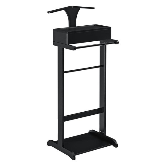 Dressboy kledingrek met opbergdoos 110x43,5x34,5 cm zwart