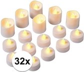 32 bougies chauffe-plat à LED en deux tailles - bougies chauffe-plat en plastique