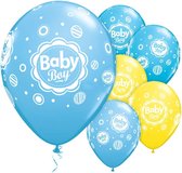 Qualatex - Ballonnen Baby Shower Baby Boy Zegel Blauw