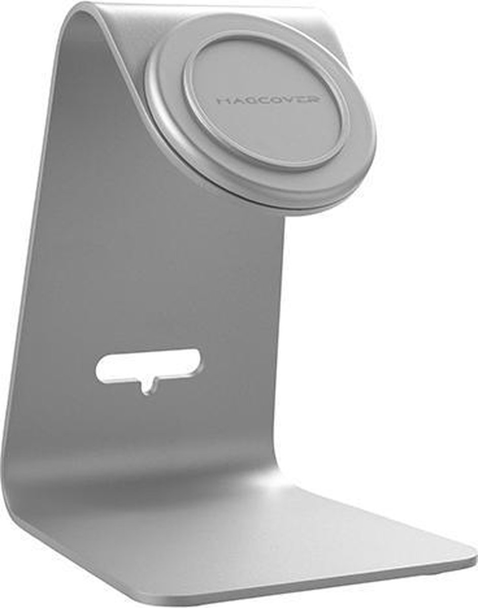 Magcover - Desktop Stand for iPhone Case Series - Silver - Metal - Patented