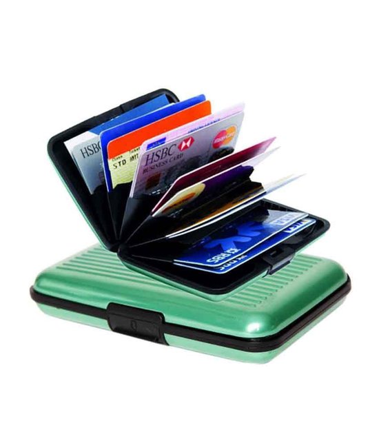 Aluminium wallet Creditkaart portemonnee -RFID kaartbeschermer – Pasjeshouder –... | bol.com