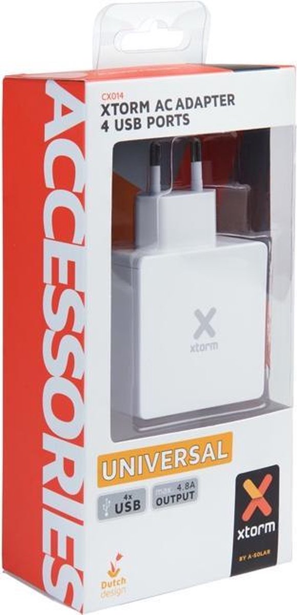Xtorm AC Adapter 4 USB Ports - Oplader - CX014 | bol.com